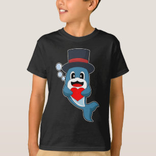 Dolphin Groom Heart Wedding T-shirt