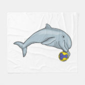 Dolphin Handball-speler Handball Fleece Deken (Voorkant (Horizontaal))