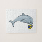 Dolphin Handball-speler Handball Legpuzzel (Horizontaal)