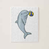 Dolphin Handball-speler Handball Legpuzzel (Verticaal)
