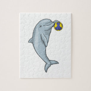 Dolphin Handball-speler Handball Legpuzzel
