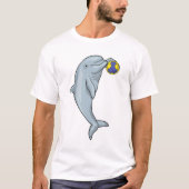 Dolphin Handball-speler Handball T-shirt (Voorkant)