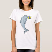 Dolphin Handball-speler Handball T-shirt (Voorkant)