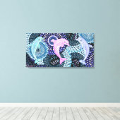 Dolphin Harmony Canvas Afdruk (Insitu (Houten vloer))