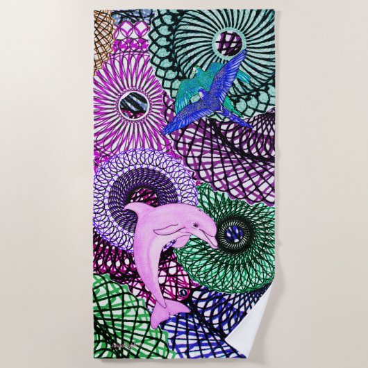 Dolphin Harmony Strandlaken (Voorkant)