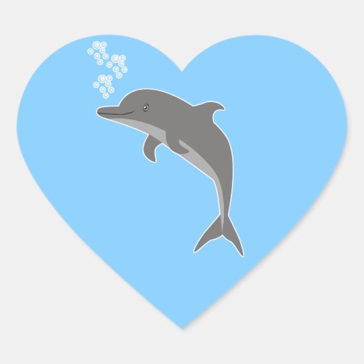 Dolphin Hart Sticker (Voorkant)