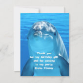 Dolphin Hartelijk dank voor de opmerking van de Ki Notitiekaartje (Voorkant)