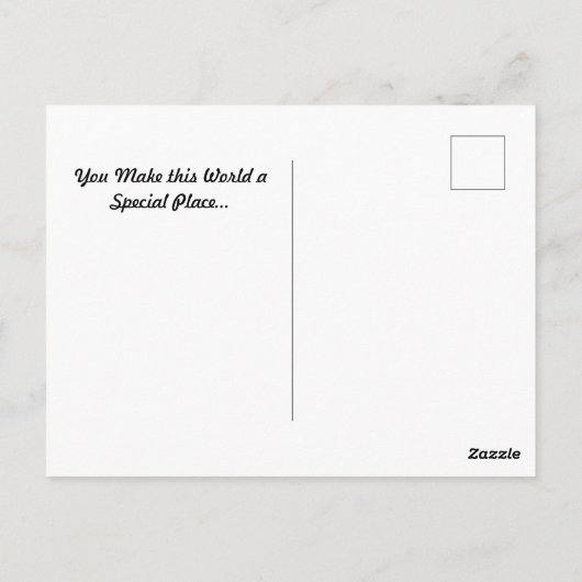 Dolphin Heart Briefkaart (Achterkant)