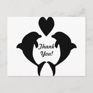 Dolphin Heart Briefkaart