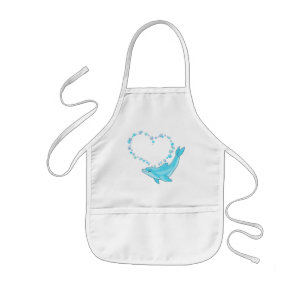 Dolphin Heart Kinder Schort