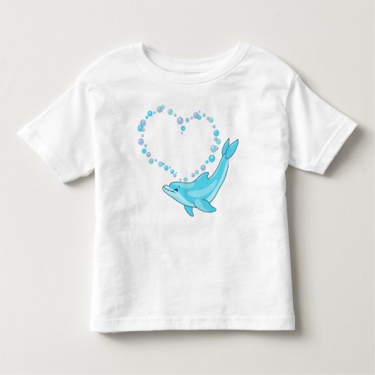 Dolphin Heart Kinder Shirts (Voorkant)