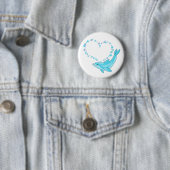 Dolphin Heart Ronde Button 5,7 Cm (In situ)