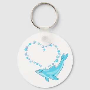 Dolphin Heart Sleutelhanger