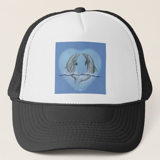 Dolphin Heart Trucker Pet (Voorkant)