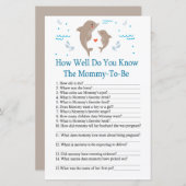 Dolphin Hoe goed ken je het baby shower spel? (Voorkant / Achterkant)