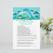 Dolphin Hoe goed ken je het baby shower spel? (Staand voorkant)