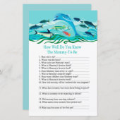 Dolphin Hoe goed ken je het baby shower spel? (Voorkant / Achterkant)