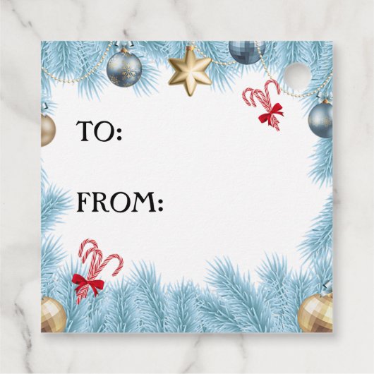 Dolphin Holiday Gift Tag Bedankjes Labels (Achterkant)