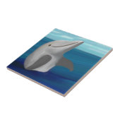 Dolphin Hug Ceramic Tile Tegeltje (Zijkant)