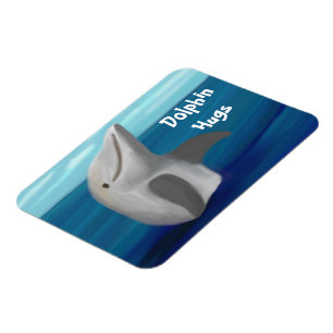 Dolphin Hugs Ocean Premium Magnet Magneet