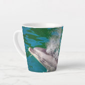Dolphin in Milford Sound, Nieuw-Zeeland Latte Mok (Linkerhoek)