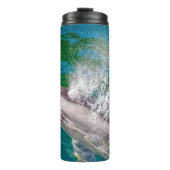 Dolphin in Milford Sound, Nieuw-Zeeland Thermosbeker (Voorkant)