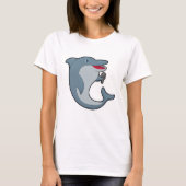 Dolphin in Singing met Microfoon T-shirt (Voorkant)