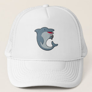Dolphin in Singing met Microfoon Trucker Pet