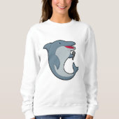 Dolphin in Singing met Microfoon Trui (Voorkant)