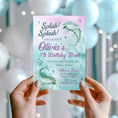 Dolphin Invitation, Dolphin Birthday Invitation Kaart