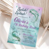 Dolphin Invitation, Dolphin Birthday Invitation Kaart