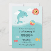 Dolphin Invitation Kaart (Voorkant)