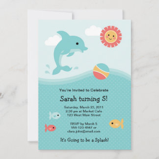 Dolphin Invitation Kaart