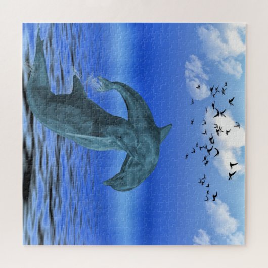 Dolphin Jigzaag Puzzle Legpuzzel (Horizontaal)