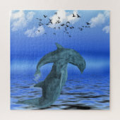 Dolphin Jigzaag Puzzle Legpuzzel (Verticaal)