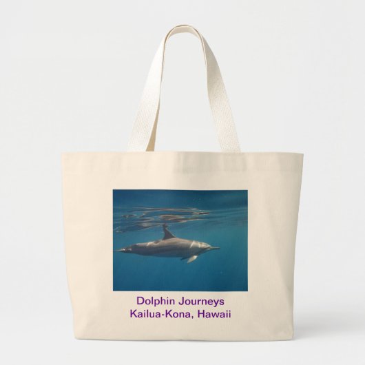 Dolphin Journors Canvas Bag Grote Tote Bag (Voorkant)