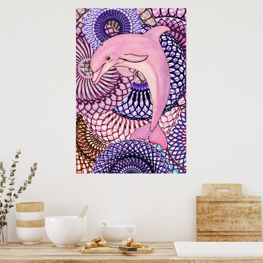 Dolphin Joy Poster (Keuken)