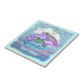 Dolphin Joy Tegeltje (Zijkant)