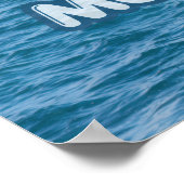 Dolphin Jump Ocean Wall Art Summer Splash Poster (Hoek)