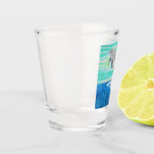 Dolphin Jumping Ocean Splashing Beach Lover Shot Glas (Links)