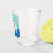 Dolphin Jumping Ocean Splashing Beach Lover Shot Glas (Rechts)