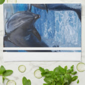 Dolphin Jumping Towel Theedoek (Gevouwen)