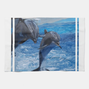 Dolphin Jumping Towel Theedoek