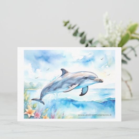 Dolphin Kaart (Staand voorkant)