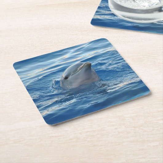 Dolphin Kartonnen Onderzetters (Schuin)