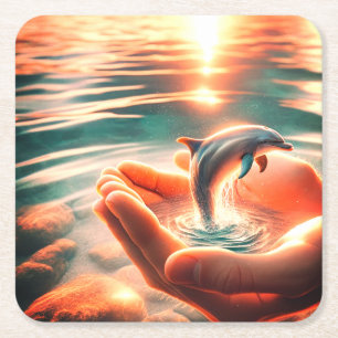 Dolphin Kartonnen Onderzetters