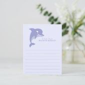 Dolphin Kind Cute Flat Briefpapier Kaarten (Staand voorkant)