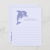 Dolphin Kind Cute Flat Briefpapier Kaarten (Voorkant / Achterkant)