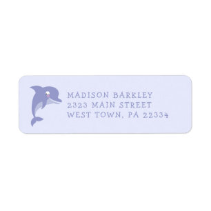 Dolphin Kind Kute Return Label