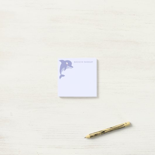Dolphin Kind Post-it® Notes (Op bureau)